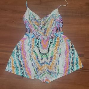 Mara Hoffman tie front Romper all in one piece